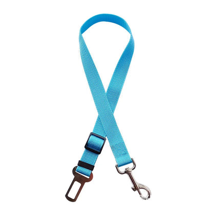 Top-grade Pet Car Safety Belt Dogs Cats Safety Belt Reflective Line Adjustable Seat Belt Length Suitable Any Dog Traction Collar