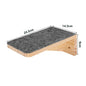 Cat Tree Wall Mounted Cat Climbing Wood Shelves Cat Jumping Platform or Hammock with Stairway for Kitten Playground Furniture