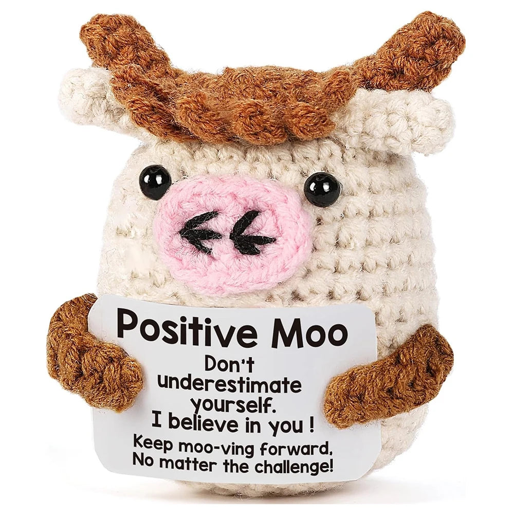 Crocheted Cats Full of Positive Energy, Emotional Encouragement, Birthday Gifts for Friends, Handmade Knitted Cats, Gifts for Female Colleagues, Friends, Students, Small Birthday and Christmas Gifts, Stocking Stuffers