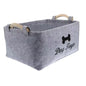 Felt pet toy box, dog toy box, storage basket box - perfect for organizing pets
