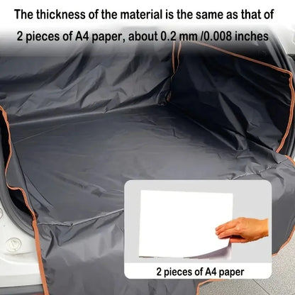 Durable Polyester Auto Trunk Mat for Pets - Non-Slip, Scratch-Resistant, Easy-Clean Mat for SUVs and Cars, Pet Safety Mat