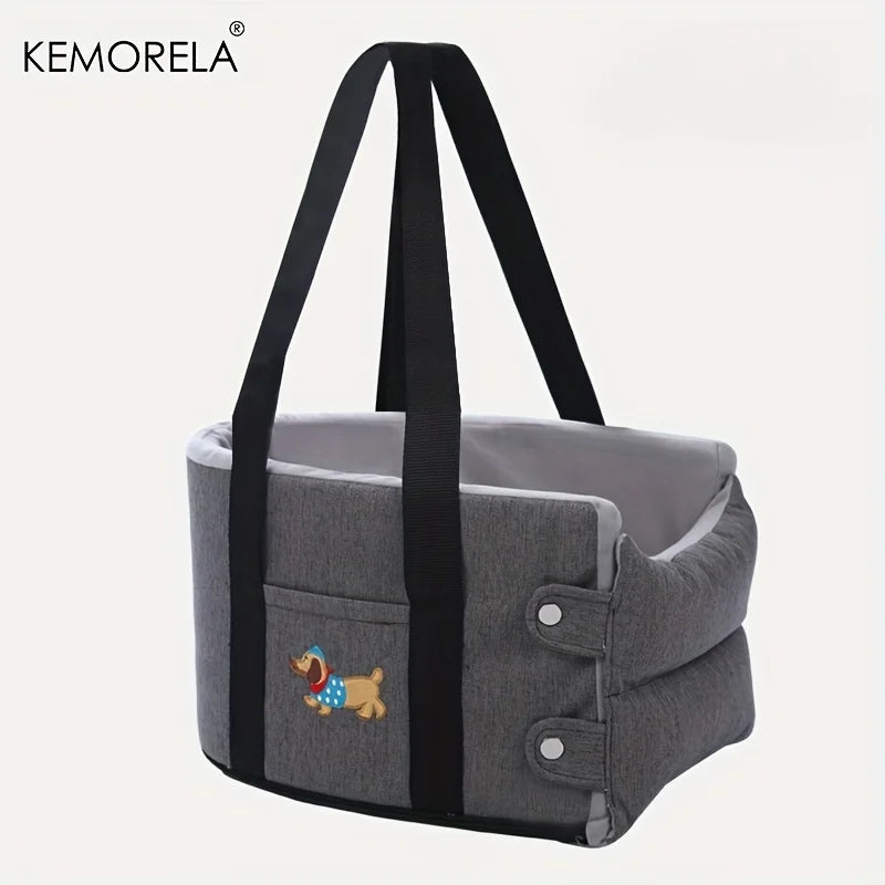 Pet Booster Seat for Cars-Portable Car Seat Cushion for Cats and Dogs Dog Car Carrier with Safety Harness Travel Vehicle Pet Bed