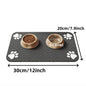 Pet Feeding Mat-Absorbent Pet Placemat for Food and Water Bowl with Waterproof Rubber Backing Quick Dry Water Mat for Dog Cat