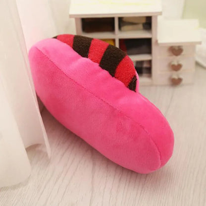 Pet Toys Squeaker Plush Slipper Shaped Puppy Dog Sound Chew Play Toys for Dog Cats Funny Dog Products Outdoor Training Toy