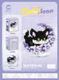 Mini Dog Cat panda raccoon Cute Pet Small Building Block Model Series Ornaments Children's Toy Christmas Birthday Gifts for Kids