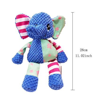 Splicing Style Pet Plush Toy Cat Dog Toy Animals Bite Resistant Interactive Squeaky Pet Dog Teeth Cleaning Chew Toy Pet Supplies
