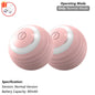 Dog Cat Interactive Ball Toy Automatic Rolling Ball Faux Tail Rechargeable Smart Pet Electric Toy Dog Cat Training Imitate Mouse