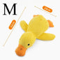 Duck dog toy plush chew resistant durable dog toy with quacking sound teeth grinding relief soft companion for small large dog