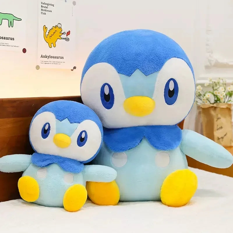 Giant Pokemon Piplup Plush Toy Huggable Blue Penguin Stuffed Anime Doll Collectible Gift for Pokemon Enthusiasts