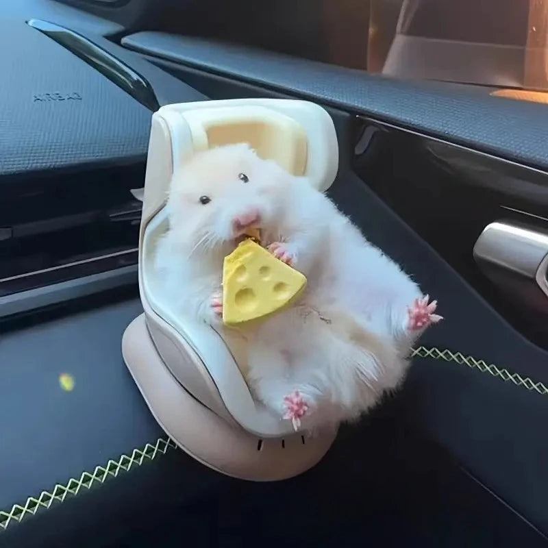 Pet Car Safety Seat Cute Hamster Rabbit Doll Seat Can Clip Car Air Outlet Pet Out Portable Seat Tool Driving Companion