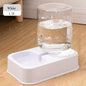 Automatic Cat and Dog Feeder with Drinker - Pet Food Bowl and Drinker Set,Smart Portion Control for Cat and Dog,Without Battery